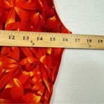 Scarlett Vintage  Orange Floral Button Front Midi Dress Women’s 14 1990s Summer Photo 7