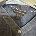 Tommy Bahama  Blue and White Gradient Midi Dress 100% Linen Photo 3