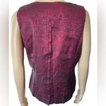 Byer California AGB Vintage 90s Red Black Damask Goth Witchy Vampy Cropped Top Photo 4