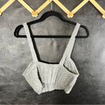 Free People  Sunkeeper Gray Cable Knit‎ Crop Tank Size Small Photo 1