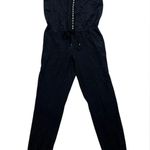 Rebecca Taylor  Women's Black Sleeveless Studded Silk Jumpsuit Size 2 Photo 1