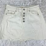 Free People White  Jean Skirt Size 26 Photo 2