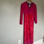 Women’s Pink and Purple Printed Long A Photo 4