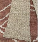 Lulus Twice the Cozy Beige Cable Knit Wide-Leg Lounge Pants Boho Hippie Large Photo 5