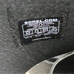 Sorel Women's Cameron Flatform Mule Sandals US9.5 Black & Sea Salt $125 Photo 5