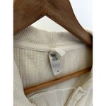 SKIMS  Off White Waffle Knit Hoodie Size Medium Photo 2