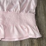 Ann Taylor blouse smocked flutter capped sleeve small NEW Pink Ruffle Sleeve Top Photo 2