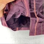 Nicole Miller Satin Embroidered Stripes Pencil Skirt Lightweight Feminine Size 2 Photo 8