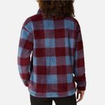 Eddie Bauer Eddie‎ Bauer Pullover Jacket Plaid Faux Fur Fleece Size Small Sweatshirt Women Photo 1