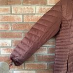 Eddie Bauer Astoria Down Filled Long Parka Coat Hooded Women’s Medium Purple Photo 3