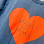 Victoria's Secret  LIGHTWEIGHT ANGEL SWEATSHIRT LIGHT BLUE WOMENS sz small Photo 1