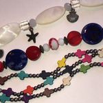 Colorful Beaded Interchangeable Watch Band Clip On Set Red Photo 2