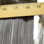 Topshop  Midi Dress
Plisse Cold Shoulder Pleated Silver Lace size 8 Photo 7