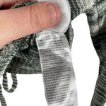 Edikted NWOT Medina Knit Open Back Cropped Sweater in Grey/White Size L Photo 6