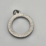 Guess  Silver Tone & Rhinestone Round Hoop Pendant Photo 2
