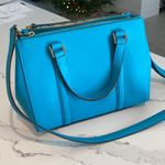 Kate Spade  turquoise blue crossover brand new purse tote bag zipper pockets Photo 13
