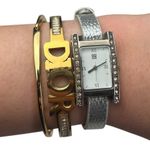 Givenchy Parfums Rhinestones Women's Watch Silver Tone Works New Band C5 Working Photo 0