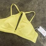 Shade & Shore Women's Longline Keyhole Halter Bikini Top -  Lime Green Photo 6