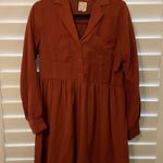 Blue Rain  Terracotta Long Sleeve Dress Photo 0