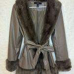 Forever 21  pleather furry jacket  Photo 0