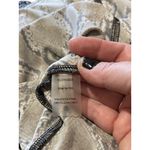 Calvin Klein Snakeskin Print Classic Wrap Dress Brown Size 10 Retro Neutral Fall Photo 3