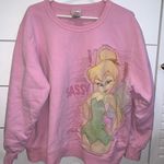 Disney Tinker Bell Pink Sassy  Crewneck Photo 2