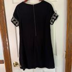 Lulus  Embroidered Dress Short Sleeve Casual Party Black‎ Dress Size S Photo 7