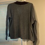 Urban Outfitters  Gray Striped V Neck Sweater Shirt Photo 3