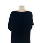 Eileen Fisher  Bateau Neck Short Sleeve Velvet High‎ Low Shift Dress Size Small Photo 10