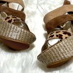 Brunomagli Leopard Calf Fur Platform Heels Size 37/6 Photo 4