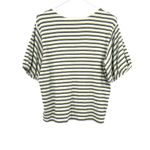 Levi's size 2X striped short sleeve t-shirt top shirt blouse white yellow black Photo 1