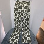 Playboy Game Of Bunnies Corduroy Green Checkered 90’s Boyfriend Jeans 24x30 Photo 3