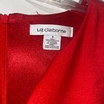 Liz Claiborne  Red Sleeveless Dress Women’s 4 Photo 2