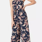 Joie  Trinity floral cropped halter jumpsuit size 2 Photo 0