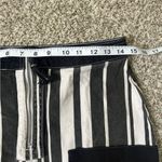 BDG  Ruby Striped Zip-Front Skirt Denim Black White Monochrome Mini Skirt Medium Photo 8