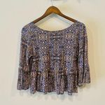 Free People Cropped Peplum Flare Sleeve Top Photo 3