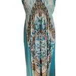 Style & Co  Size M Maxi Blue Boho Sleeveless Dress Photo 0
