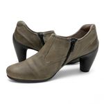 Ecco  Gray Leather Ankle Heel Bootie EU39 Photo 12