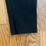 Halston Heritage Tapered Slim Ankle Zipper Tuxedo Black Pants Women’s Size 6 Photo 3