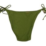 J.Crew NWT Rings String Cheeky Curved Bikini Swim Bottom XL Olive Green #3175 Photo 9