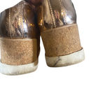 ALDO  Metallic Rose Gold Platform Lace Up Sneakers Women Sz 6.5 Photo 9