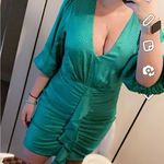 BCBGMAXAZRIA 
Balloon Sleeve Ruffled Dress Photo 1