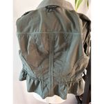 White House | Black Market  Khaki Button Up Stretch Fit Size 0 cotton blend Photo 3