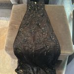 Women’s Black MermaidFit Sequins Party Prom Formal Dress LaceUp Back Size 2 Photo 11