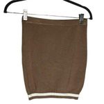 superdown  Beige & White Bonnie Varsity Mini Skirt Size XS Photo 0