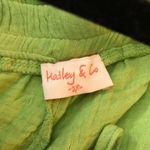 Hailey & Co. Womens Green Ruffle Hem Shorts Pull On Pockets 2XL Photo 2