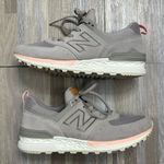 New Balance  574 Off White/Pink Sneakers, Size 6.5 Photo 0