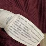 Hollister  Burgundy Waffle Oversized Cropped Hoodie Sweater Medium Photo 6