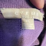 Cyrus  Purple Dolman Short Sleeve Sweater Size XL Photo 5
