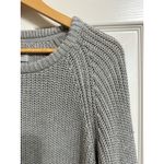 California Tailor women's‎ grey knit crew neck oversized long sleeve sweater M Gray Size M Photo 1